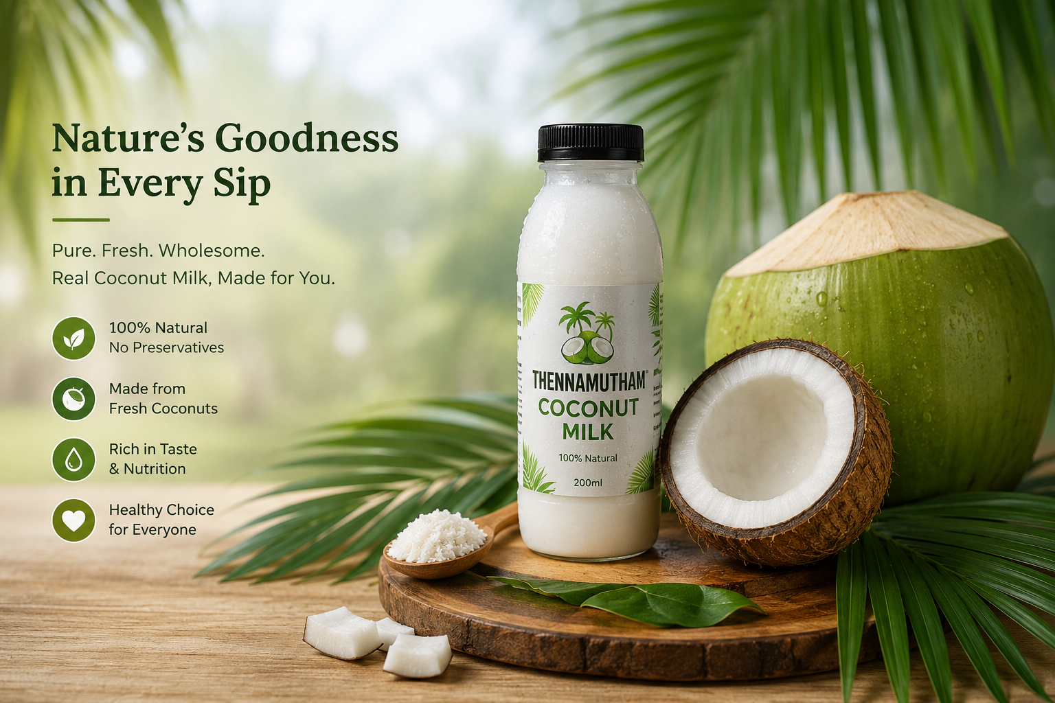 Thennamutham natural coconut milk